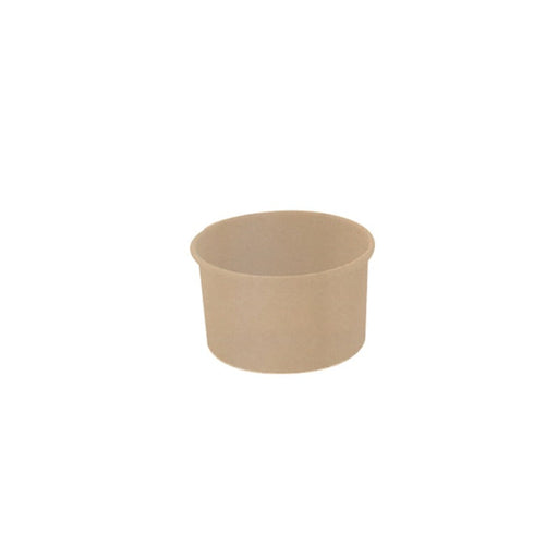 Pot carton fibre de bambou chaud et froid 120 ml - Ø 7,5 cm - H 5 cm - 50 unités