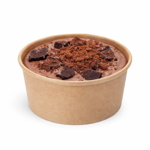 Pot carton fibre de bambou chaud et froid 150 ml - Ø 8,5 cm - H 5,2 cm - 50 unités
