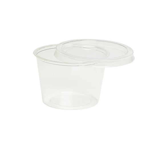 Pot rond PLA transparent 120 ml - Ø 7 cm - H 5 cm - 2000 unités