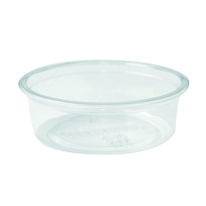 Coupelle PLA transparente 60 ml - Ø 7,6 cm - H 2,4 cm - 50 unités