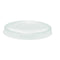 Couvercle PLA transparent plat - Ø 7,4 cm - Compatible avec 209POPET4 - 2500 unités