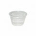 Pot à sauce rond en plastique PET transparent - 150 ml - Ø 7,4 cm - H 6 cm - 2500 unités