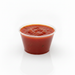 Pot à sauce rond en plastique PET transparent - 150 ml - Ø 7,4 cm - H 6 cm - 2500 unités