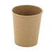 Pot a glace kraft sans plastique - 120 ml - 6,1 cm x 4,5 cm x 6,5 cm. - 50 unités