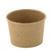 Pot à soupe et glace en carton kraft brun sans plastique, Waterbased 75ml Ø61mm, 50pcs