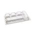 Boite repas plastique PET transparent 5 compartiments - 25 unités