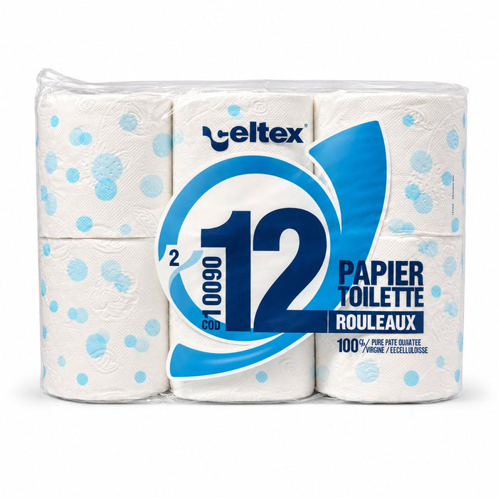 Rouleau de papier toilette 2 plis - Ø 10 cm - H 8,5 cm