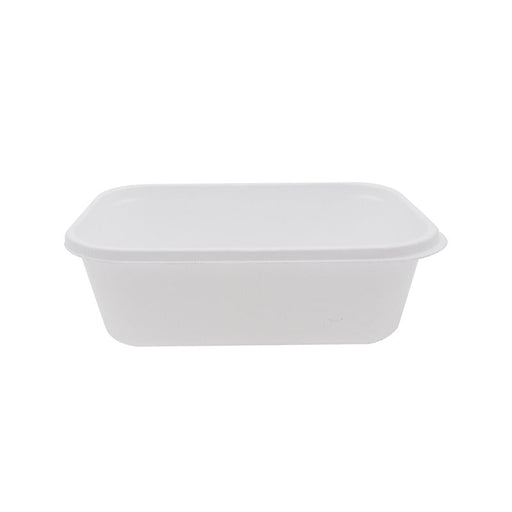 Barquette PS thermoformée blanche 10,3 cm x 7,8 cm H 3,4 cm 200ml - 1000 unités