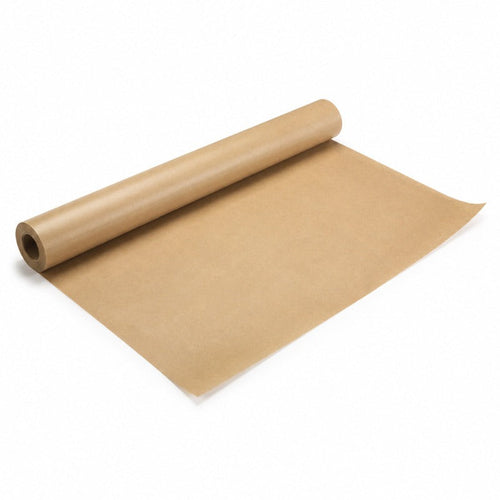 Rouleau de papier kraft brun (40gsm + PE 10gsm) laize de 25,5 cm x 300 m - Ø tube 7,6 cm - 1 unité