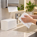 Serviette essuie-main blanche 2 plis pliage en W - 16,2 cm x 32 cm - ambiance