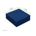 Serviette ouate bleue 2 plis - 38 cm x 38 cm - dimensions