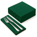Serviette ouate vert sapin 2 plis - 38 cm x 38 cm - en situation