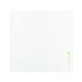 Serviette en fibre de bambou blanche 40 cm x 40 cm - 50 unités