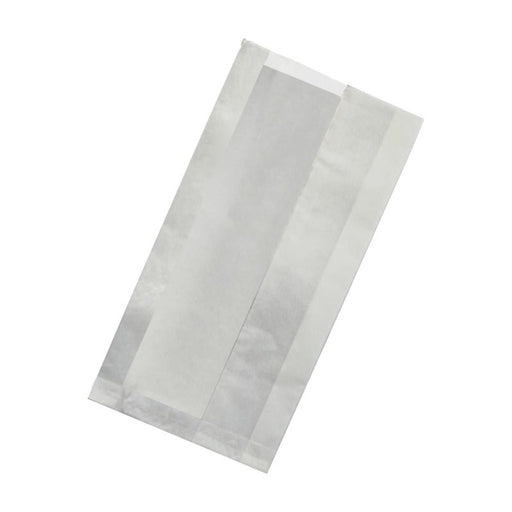 Sac sandwich ingraissable blanc à fenêtre cristal - 20 cm x 6 cm x 40 cm - 1000 unités