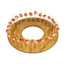 Support bambou "Donut" pour 40 pics 40,6 cm x 18 cm x 1,6 cm - 3 unités