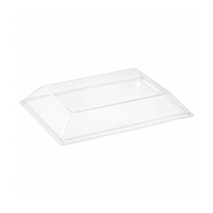 Couvercle PET transparent "Samourai" 18,2 cm x 13,1 cm x 2,4 cm - Compatible avec 210SAMBQ130 - 100 unités