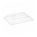 Couvercle PET transparent "Samourai" 18,2 cm x 13,1 cm x 2,4 cm - Compatible avec 210SAMBQ130 - 100 unités
