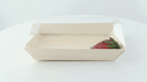 Couvercle PET transparent "Samourai" 18,2 cm x 13,1 cm x 2,4 cm - Compatible avec 210SAMBQ130 - 100 unités