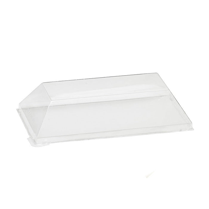 Couvercle PET transparent "Samourai" 13 cm x 6,5 cm x 2 cm - 100 unités