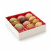 Boîte bois intérieur rouge "Samouraï" 16 cm x 16 cm x 3,6 cm - 100 unités