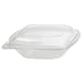 Saladier PET carré transparent 750 ml 19 cm x 19 cm x 5 cm - 25 unités