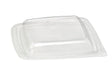 Couvercle transparent dôme pour saladier "Pyram" 19,5 cm x 19,5 cm x 3 cm - 100 unités