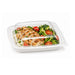 Couvercle transparent dôme pour saladier "Pyram" 19,5 cm x 19,5 cm x 3 cm - 100 unités