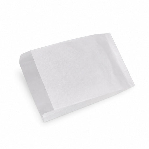Sac papier tout usage blanc décor croissant 14 cm x 22 cm x 6 cm - 1000 unités