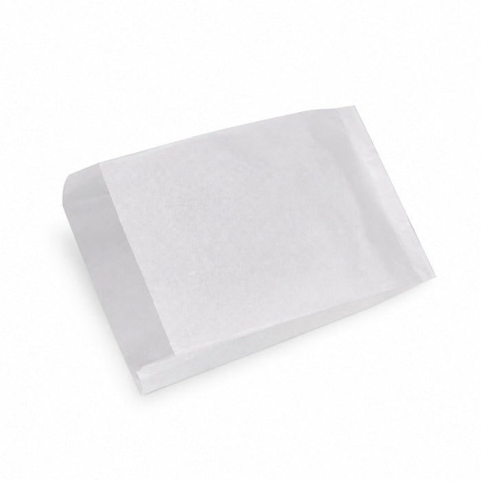 Sac papier tout usage blanc décor croissant 14 cm x 22 cm x 6 cm - 1000 unités