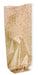 Sac transparent fond cartonné kraft 12 cm x 26 cm - 100 unités