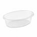 Saladier ovale en APET transparent sans couvercle - 500 ml - 19 cm x 14 cm - H 7,5 cm - 400 unités