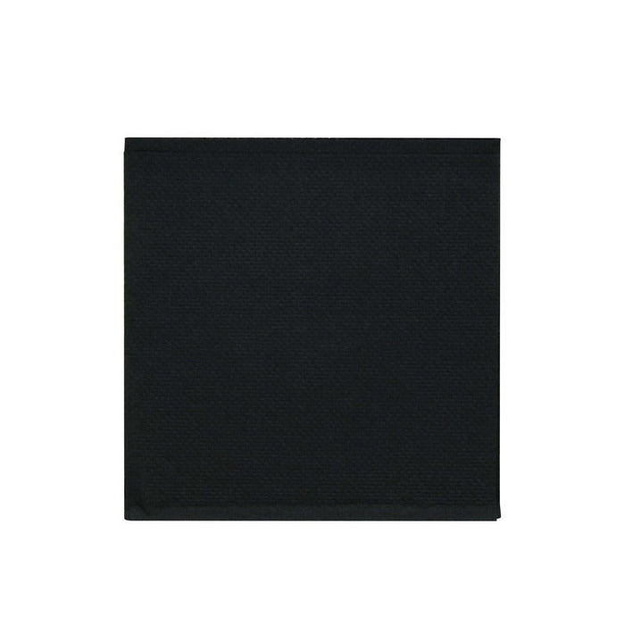 Serviette micropoint noire 2 plis - 20 cm x 20 cm - 150 unités