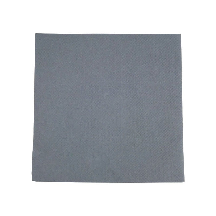 Serviette micro point anthracite 2 plis - 38 cm x 38 cm - 40 unités