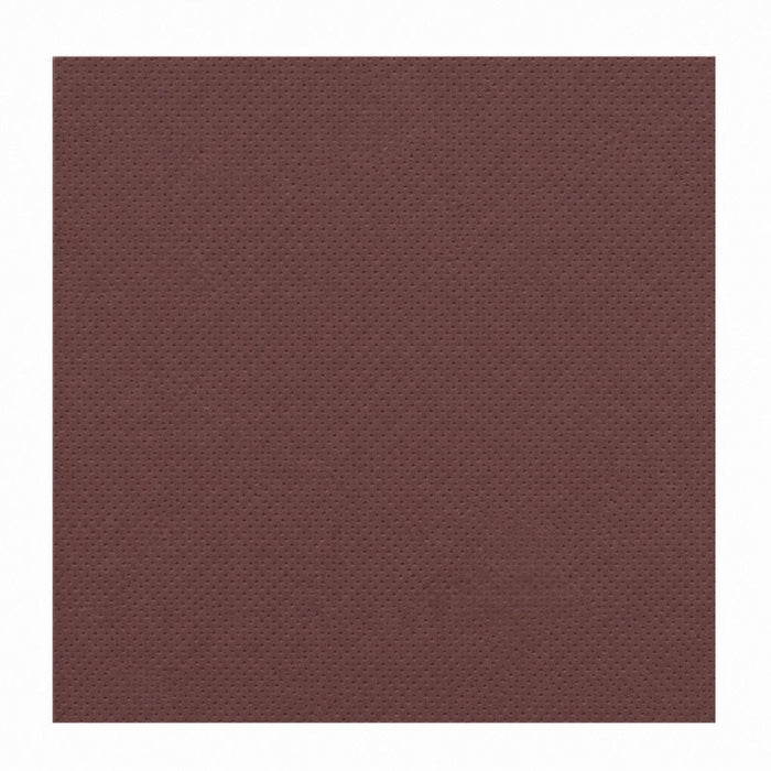 Serviette micro point marron 2 plis - 38 cm x 38 cm - 40 unités