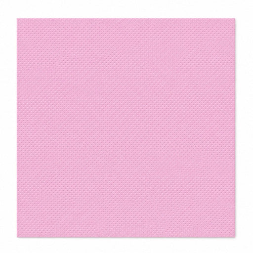 Serviette micro point rose 2 plis - 38 cm x 38 cm - 40 unités