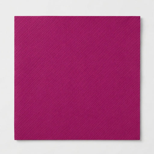 Serviette micro point bordeaux 2 plis 38 cm x 38 cm - 40 unités