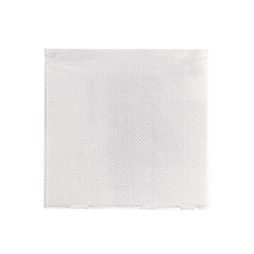 Serviette micropoint blanche 2 plis 38 cm x 38 cm - 50 unités