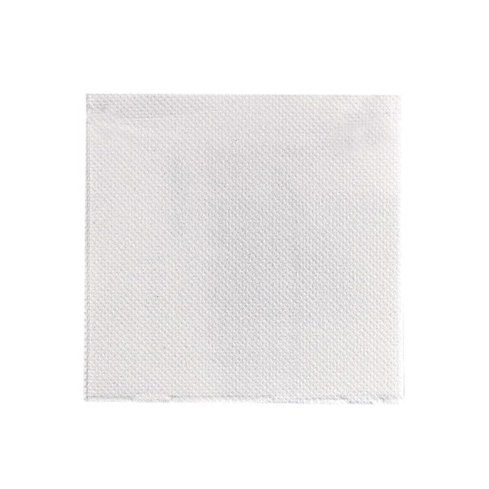 Serviette micropoint blanche 2 plis 38 cm x 38 cm - 50 unités