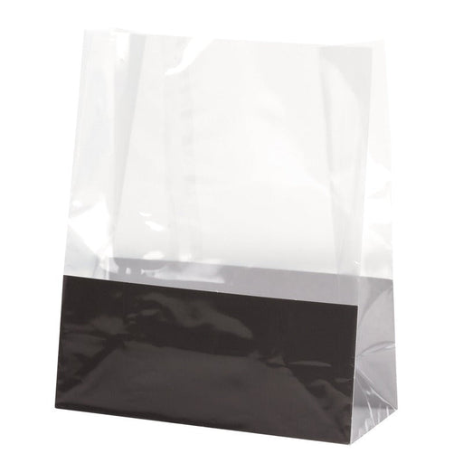 Sac SOS plastique PP transparent 14 cm x 6,5 cm x 17 cm - 100 unités