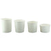 Pot carton blanc chaud et froid - 350 ml - Ø 9 cm - H 8,9 cm - 50 unités