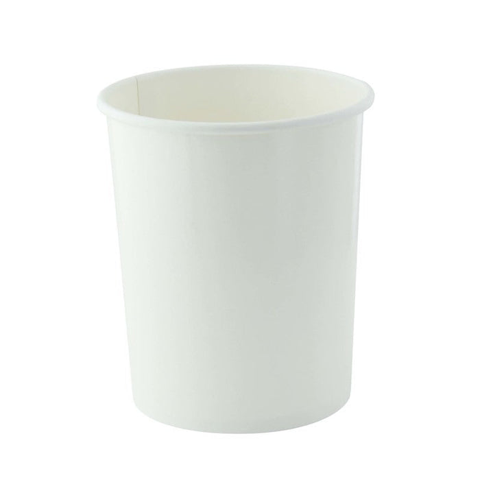 Pot carton blanc chaud et froid 570 ml - Ø 9,7 cm - H 11,4 cm - 50 unités