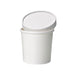 Pot carton blanc chaud et froid avec couvercle carton 470ml 9,7x7,5x10cm - 25 unités