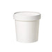 Pot carton blanc chaud et froid avec couvercle carton 960ml Ø 11,6 cm - 25 unités