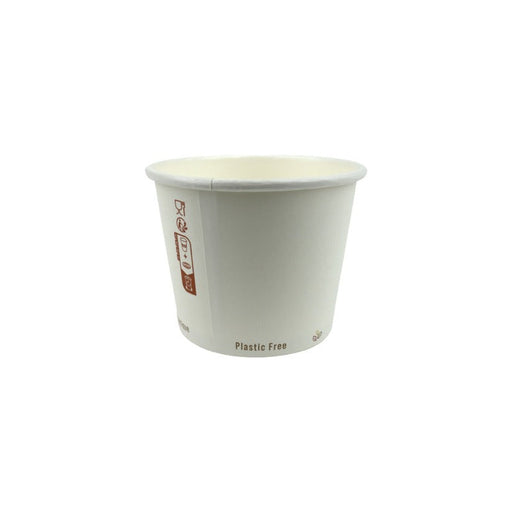 Pot à soupe carton blanc 230ml Ø 9 cm 70x H 7 cm - 25 unités