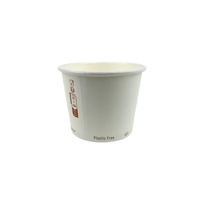 Pot à soupe carton blanc 230ml Ø 9 cm 70x H 7 cm - 25 unités