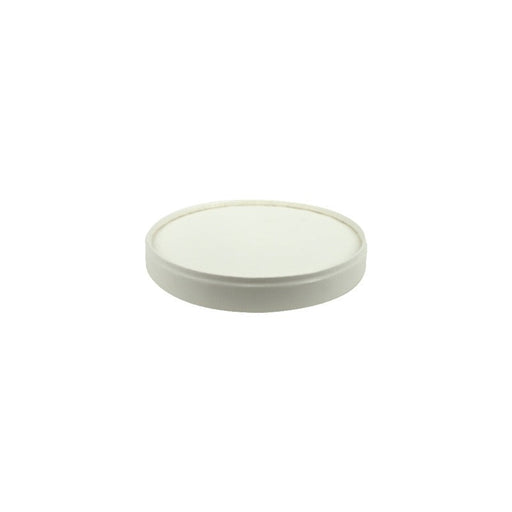 Couvercle blanc en carton sans plastique - Ø 9 cm - 25 unités