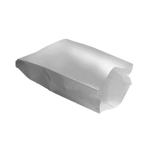 Sac papier laminé blanc pour part de pizza 17 cm x 6 cm x 28 cm - 500 unités