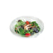 Saladier PET rond transparent avec couvercle 750 ml - Ø 22,5 cm - H 4 cm - 25 unités