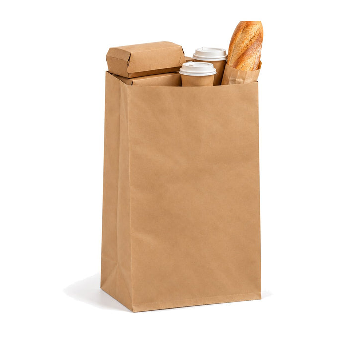 Sac regroupement papier kraft brun - 39 cm x 15 cm x 80 cm - en situation