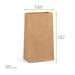 Sac regroupement papier kraft brun - 39 cm x 15 cm x 80 cm - dimensions
